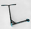 Труковий самокат бірюзовий Best Scooter FEAR SCS система пеги алюмінієвий диск та дека колеса PU 115 мм, фото 7