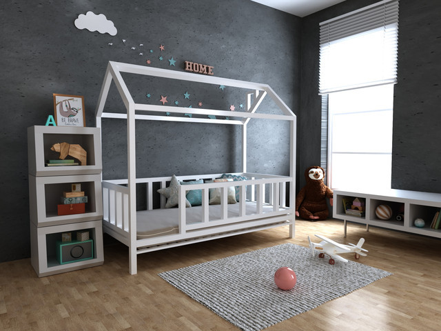 Кровать детская деревянная домик Тедди - фото 1 - id-p1126062887