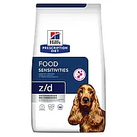 Дієтичний Сухий корм Hill's Prescription Diet z/d  для собак малих порід при харчовій алергії 3 кг.