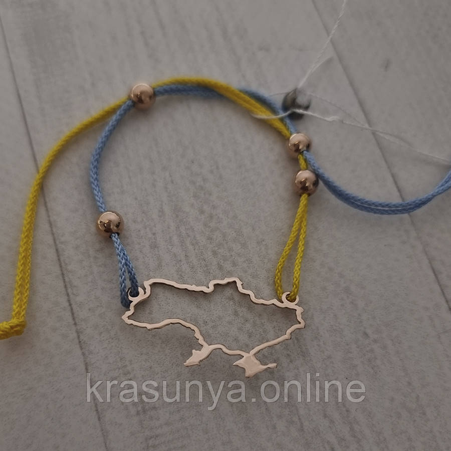 Срібний браслет "КартаУкраїни"