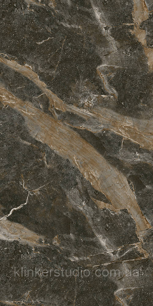 Плитка керамогранітна Ardesia Темно-коричневий 600x1200x8 Intercerama