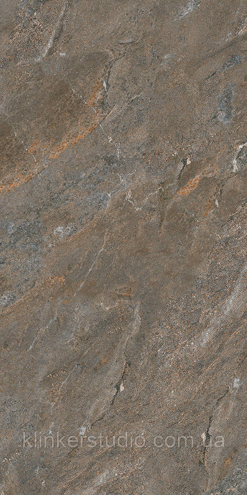 Плитка керамогранітна Virginia Темно-коричневий 600x1200x8 Intercerama