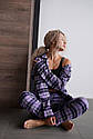Жіноча піжама в клітку, фото 4