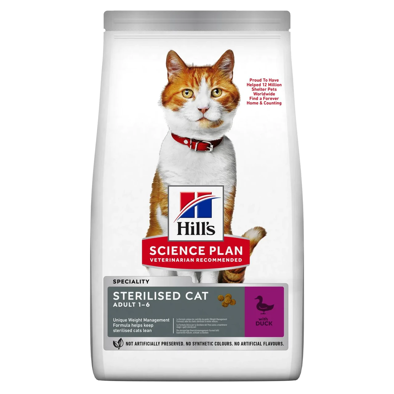 Hill's SP Feline Adult Young Sterilised Cat With Duck Сухий корм для стерилізованих котів 3кг