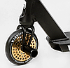 Труковий самокат жовтий Best Scooter Warrior HIC система пеги алюмінієвий диск та дека колеса PU 120 мм, фото 7