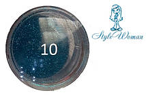 Блискітки для дизайну нігтів No10
