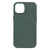 Чехол Leather Case для Apple iPhone 14 Plus Pine needle green