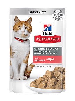 Пауч Hill's Science Plan Young Adult Sterilised Вологий корм для стерилізованих молодих/дорослих кішок