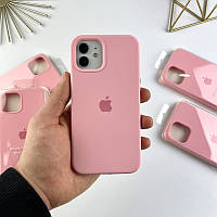 Силиконовый чехол на Айфон 12 / 12 Про с закрытым низом | Case for iPhone 12 / 12 Pro Pink (6)