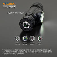 Ліхтарик LED налобний 1200Lm 5000К чорний VLF-H065A Videx, фото 8