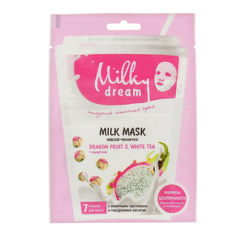 Маска для об'єму тканинна 20 мл Dragon fruits & White tea Milky Dream