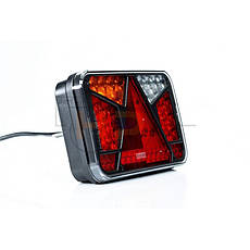 Ліхтар задній світлодіодний Fristom - лівий FT-370 L TB LED O BAJONET 6PIN 12V, фото 3