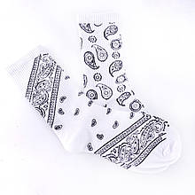Набір шкарпеток із етнічним візерунком білі 2 пари 36-42р