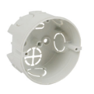 Коробка універсальна d73,5*43мм в тверді стіни з еласт.ввод. що з'єднуються ПВХ сіра Копос КU 68-1901_KAR