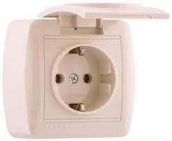 Зовнішні розетки білі та крем
