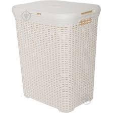 Кошик для білизни 50л біла троянда Ротанг Алеана, фото 1