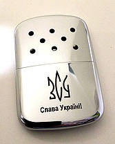 Каталітична грілка ZIPPO срібляста з написом ЗСУ та Слава Україні! 40368 UA-03, фото 3