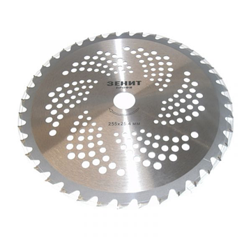 Диск до садового тримера 255*25,4 мм 40 ТСТ зубців Light Зеніт Tekhmann