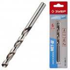 Свердло по металу d5,7*93мм P6M5 хвостовик циліндр клас А1 МЕТ-Ш ЗУБР, фото 1