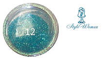 Блискітки для дизайну нігтів No12
