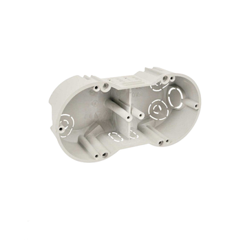 Коробка приладова подвійна пластик білий Копос KP 64/2