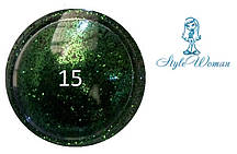 Блискітки для дизайну нігтів No15