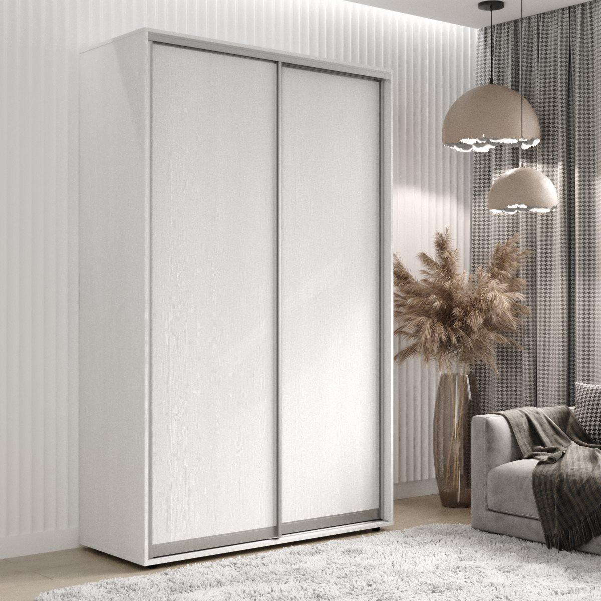 Двухдверный Шкаф Купе Viant 3-3 160x45x220 Белый ДСП — Купить Недорого ...