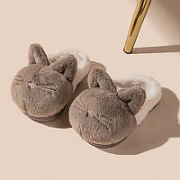 Тапочки детские Котики меховые пушистые теплые,размер 28-29, стелька 18,5 см.