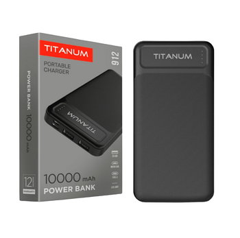 Павербанк 10000 mAh Titanum TPB-912-B чорний