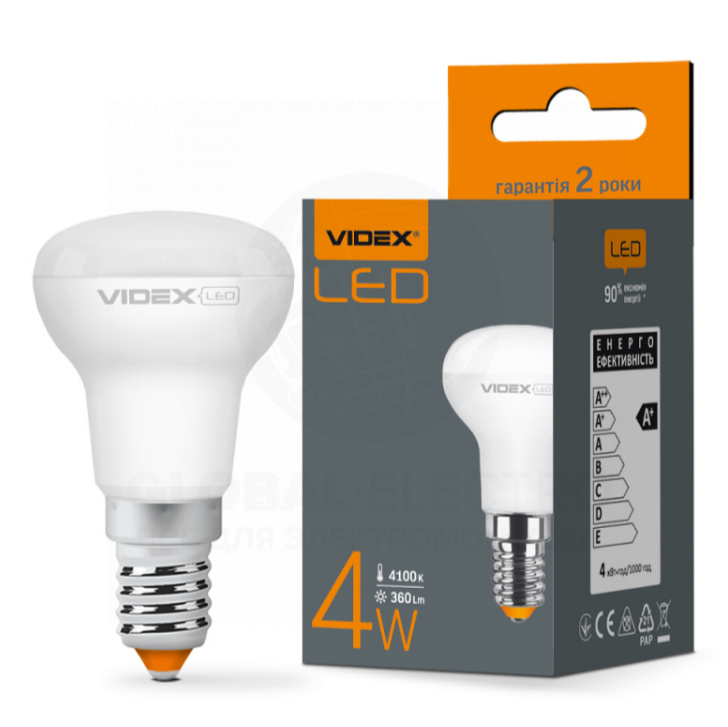 Лампа R39e 4W E14 4100К 220V LED Videx, фото 1