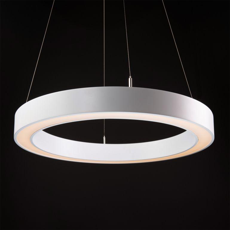 Кільцевий LED світильник RING-M-600-S 24Вт стельовий підвісний / накладний з товщиною профілю 60мм 16808о