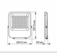 LED прожектор PREMIUM VIDEX F2 50W 5000K, фото 3
