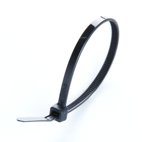 Хомут пластиковий 4,6*300мм чорний 100шт/уп APRO, фото 1