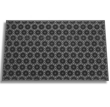 Килимок гума 58*36,5*0,5см К-17 чорний ДУБНО