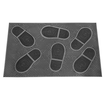 Килимок гума 58*36,5*0,5см К-117 чорний ДУБНО