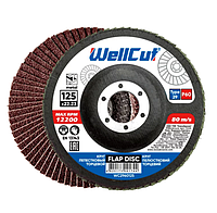 Диск пелюстковий торцевий d125мм T27 P60 WellCut NovoAbrasive