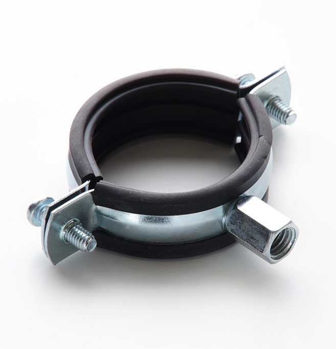 Хомут трубний 25-28мм 1 3/4" з комбінованою гайкою M8/M10 APRO, фото 1