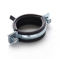 Хомут трубний 25-28мм 1 3/4" з комбінованою гайкою M8/M10 APRO, фото 3