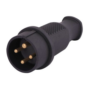 Виделка трифазна стандарт каучук Лезард, фото 1