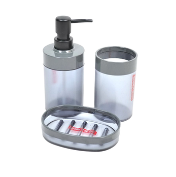 Набір для ванної кімнати 3в1 (мильниця, стакан, диспенсер) Limpa 20006 ELIF