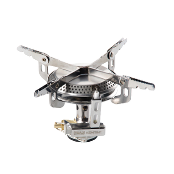 Пальник газовий для кемпінгу портативний з п'єзо 75*75*75мм СИЛА