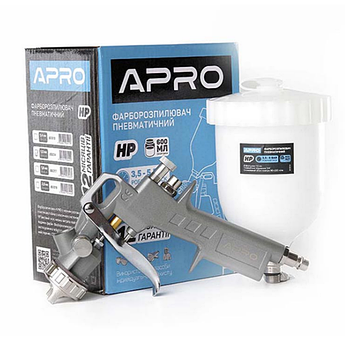 Фарборозпилювач HP d1,5мм з верх.бачком пластик 600мл APRO