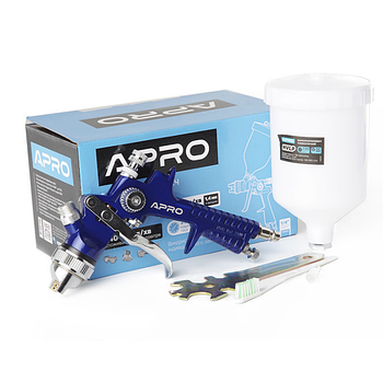 Фарборозпилювач HVLP d1,4мм з верх.бачком пластик 600мл APRO