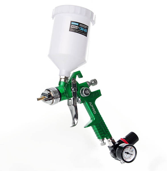 Фарборозпилювач HVLP d1,4мм з верх.бачком і редуктором пластик 600мл APRO