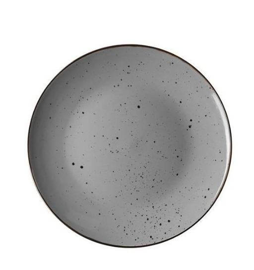 Тарілка обідня d26 см кераміка AR2926GREY сірий Ardesto
