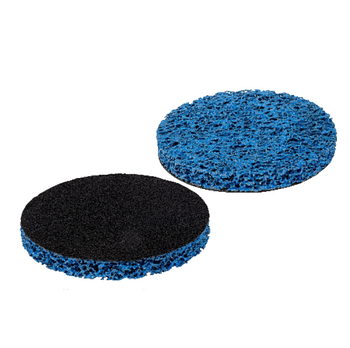 Диск зачисний нетканий d125мм на ліпучці синій середній SIGMA