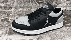 Кросівки чоловічі Nike Air Jordan, натуральна шкіра, чорні