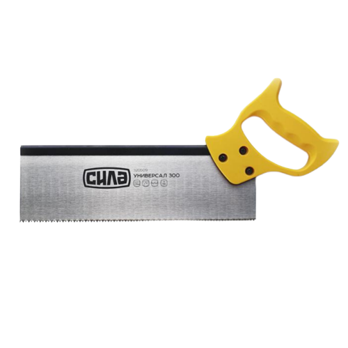 Ножівка по дереву 300мм пасовочна з пластиковою ручкою СИЛА, фото 1