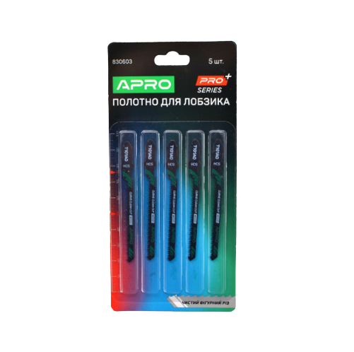 Полотно для лобзика по дереву 76/50мм 1,4 мм-20TPI чистий фігурний різ APRO T101AO, фото 1