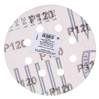 Круг самозачіпний d125мм P120 з отворами GLS5 Klingspor, фото 2